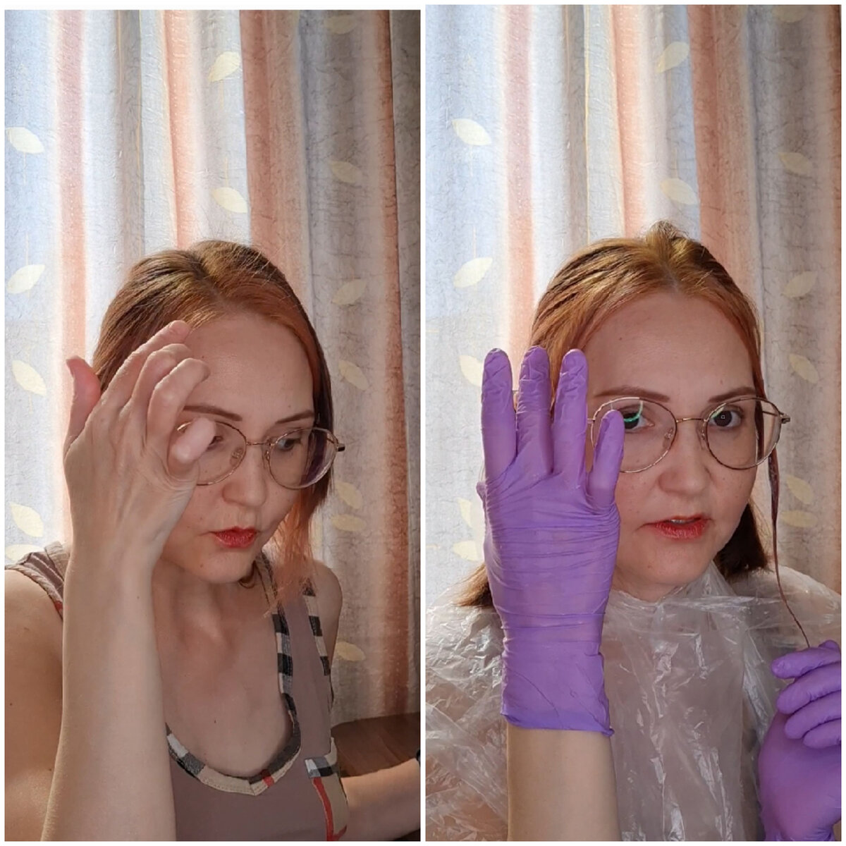 Фото автора. Здесь видно, что корни волос осветлились. 