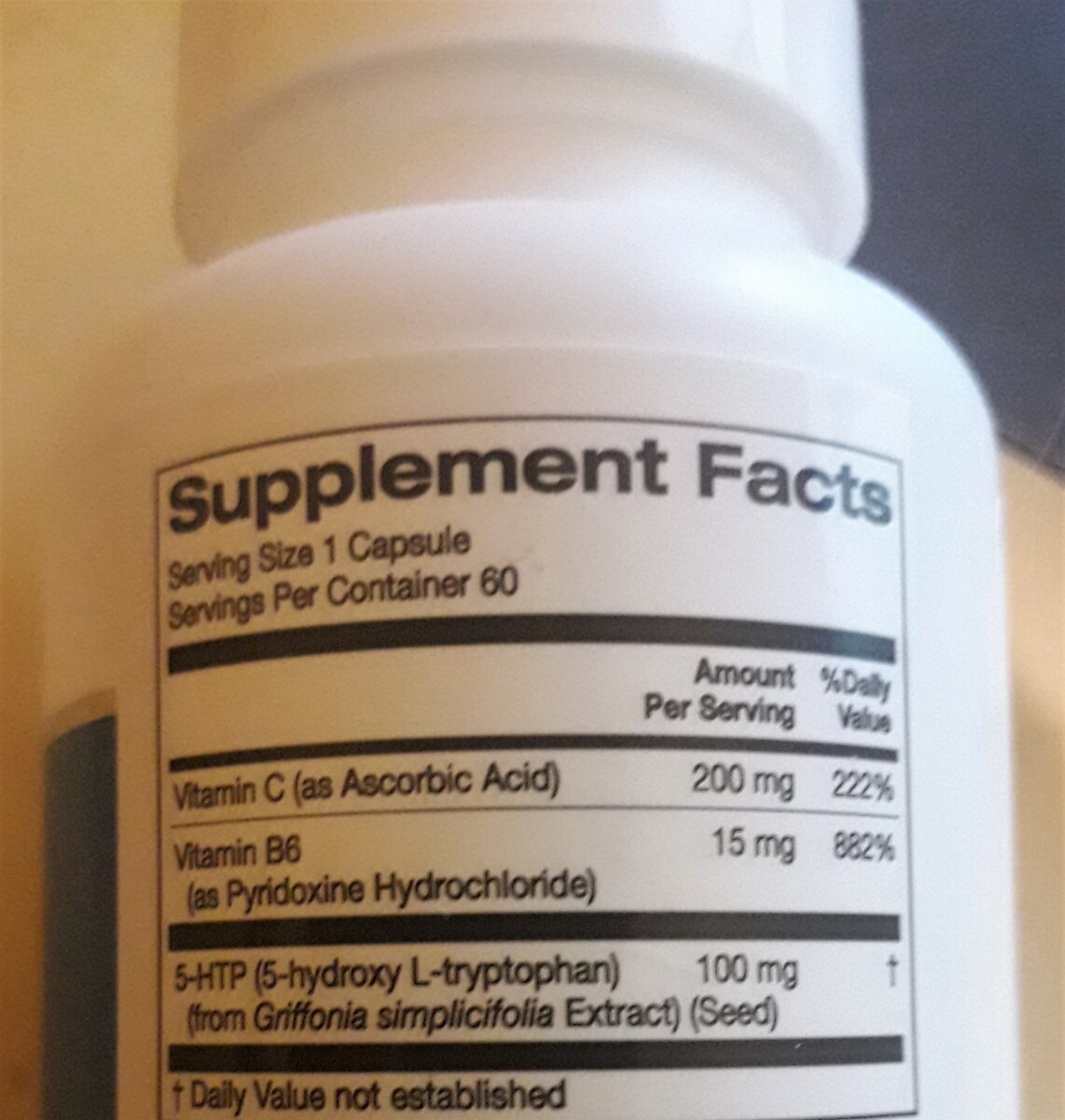 Триптофан усилен витамином С и В6