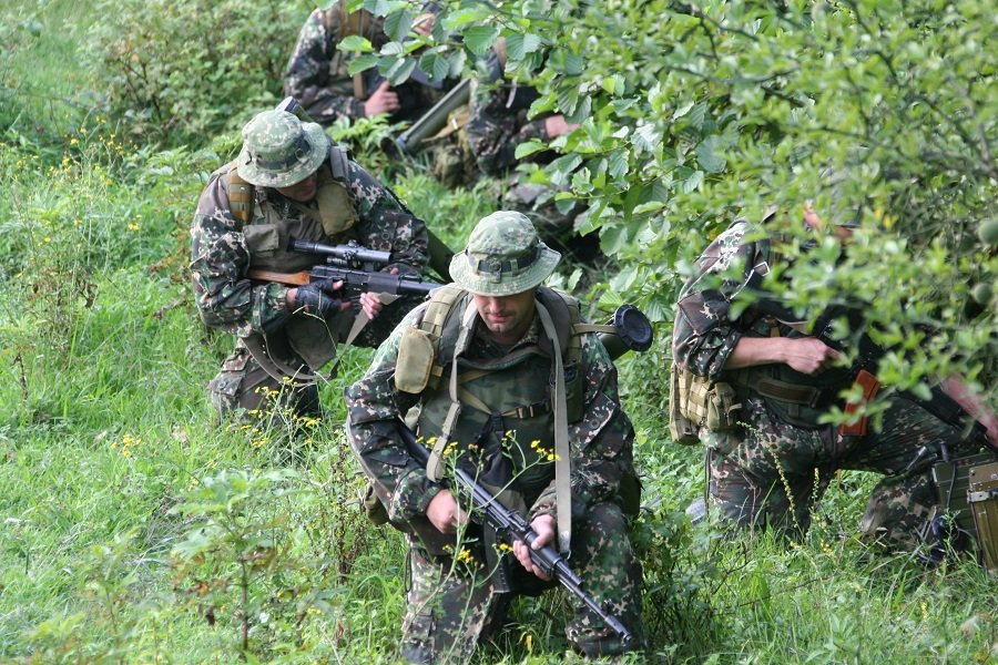 Разведгруппа на боевом задании - Фото: ИТАР-ТАСС/ Александр Попов