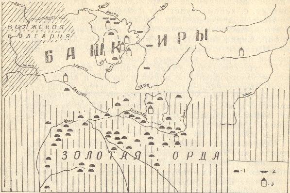 Старинная карта башкирии