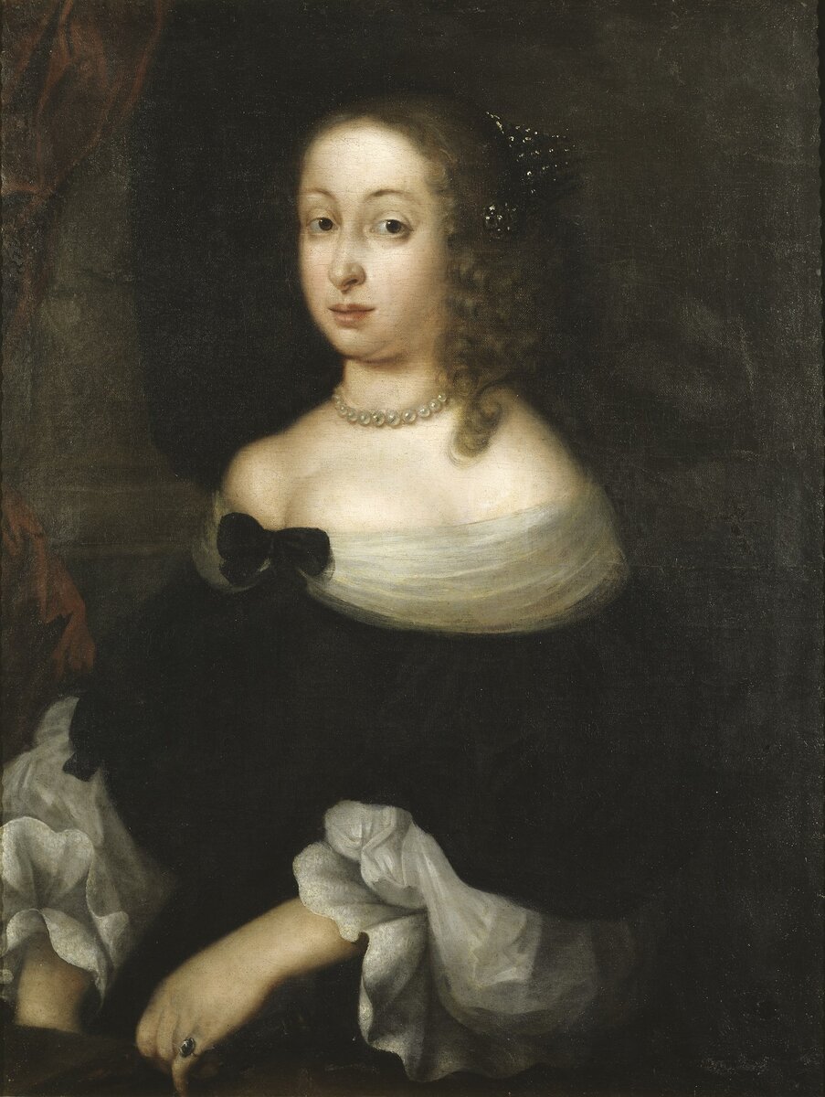 Хедвига Элеонора. Nicolas Vallari.
https://commons.wikimedia.org/wiki/File:Hedvig_Eleonora,_1636-1715,_drottning_av_Sverige,_prinsessa_av_Holstein-Gottorp_(Nicolas_Vallari)_-_Nationalmuseum_-_40112.tif