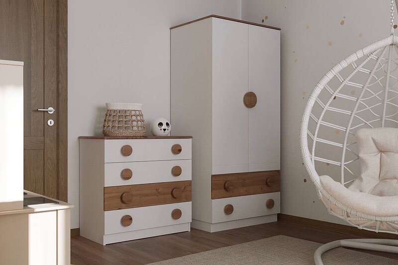 Комод и шкаф из коллекции «Литлкидс»