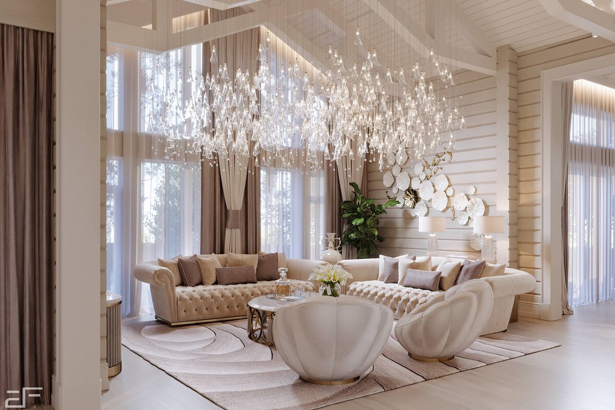 Дизайн интерьера зоны TV в частном доме