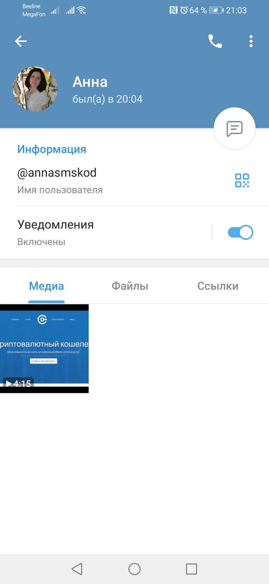 Фото из личного архива (скриншот экрана) 