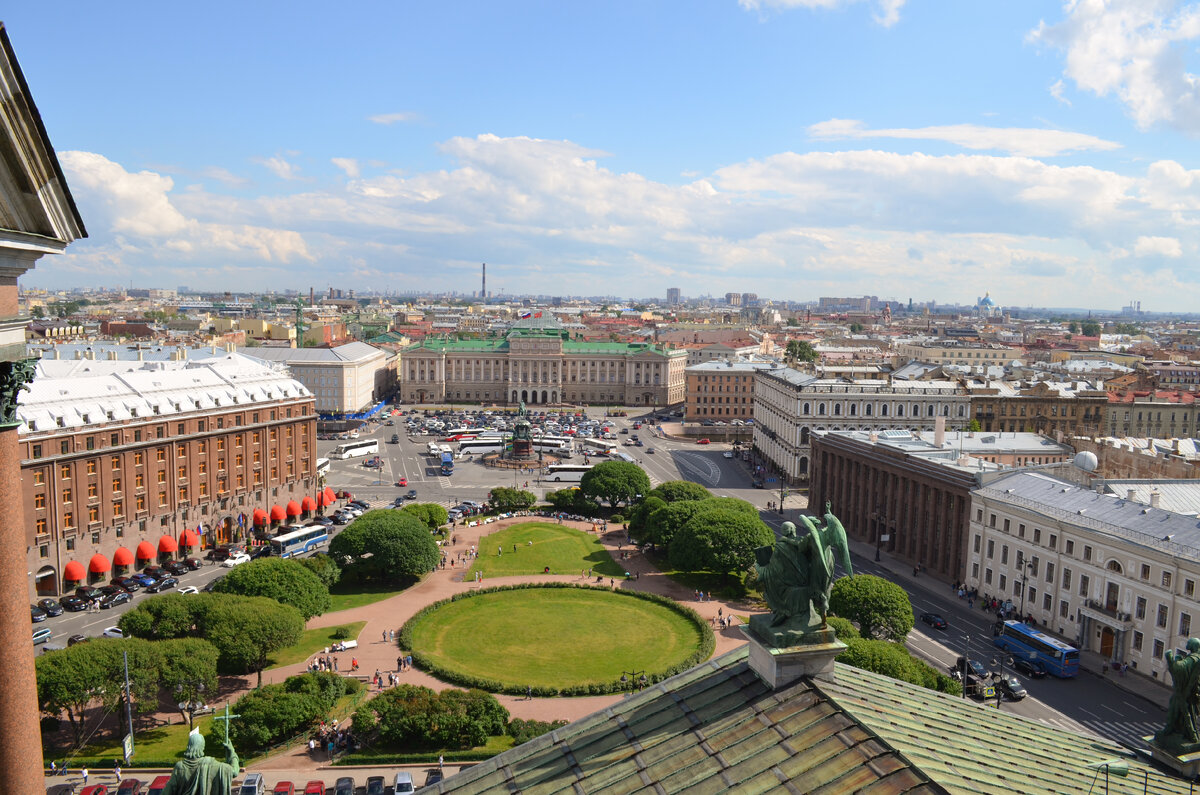 Вид с коллонады Исаакиевского собора