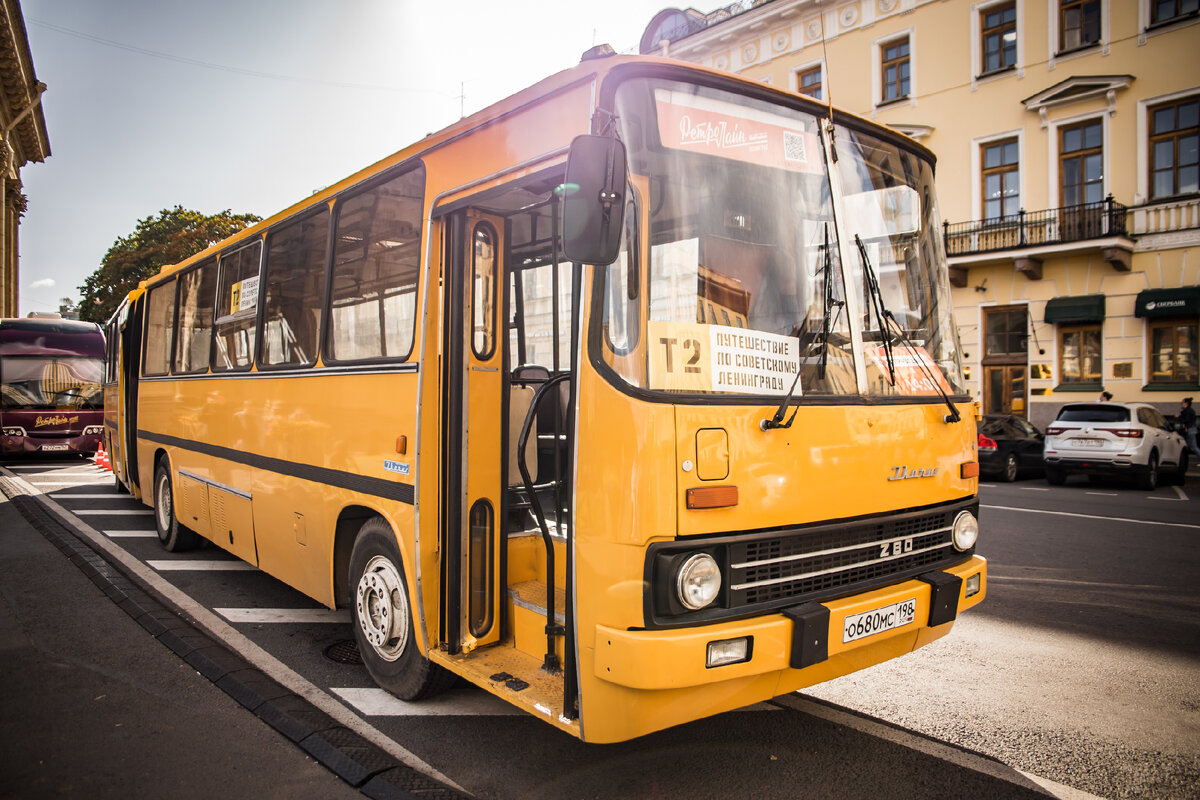 Экскурсионный маршрут Т2. Часть вторая. Автобусная (Ikarus 280.03) |  РетроЛайн: путешествие по Советскому Ленинграду | Дзен