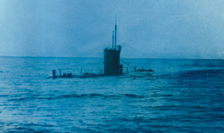 Подводная лодка С-176 в районе боевой службы.  Фото автора.