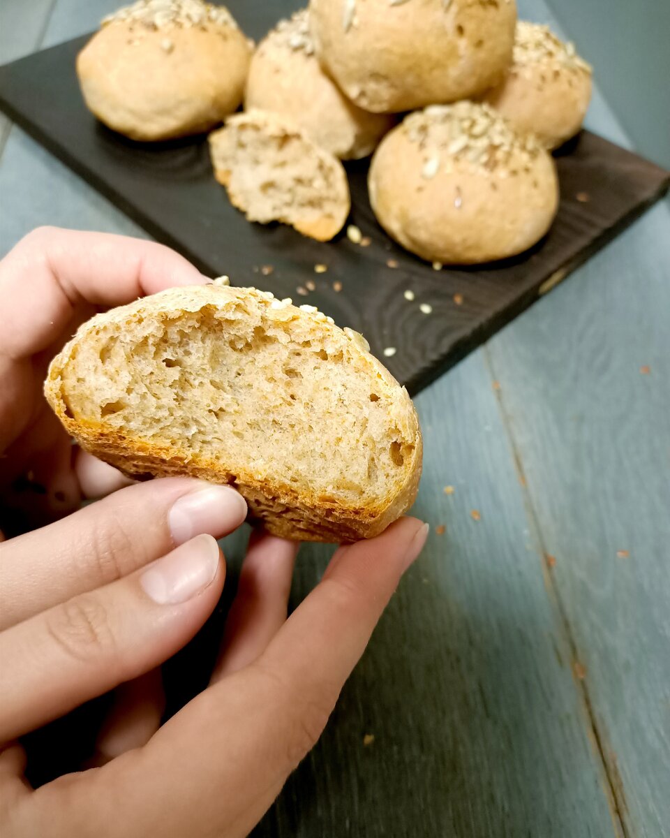 Булочки из цельнозерновой муки в хлебопечке рецепты