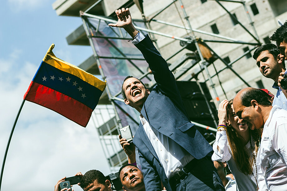 Самопровозглашённый лжепрезидент Венесуэлы Хуан Гуайдо.
Фото: Julio Lovera/Shutterstock