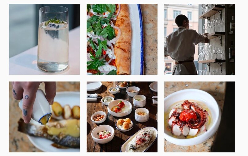 Создать карусель                        @eva__restaurant