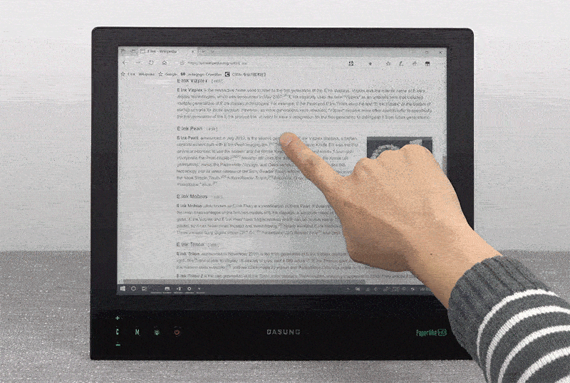 Бумажный монитор E-ink можно подключить к любому устройству, которое выводит видео через HDMI, например, iPhone, iPad, HUAWEI P30 и.т.д
