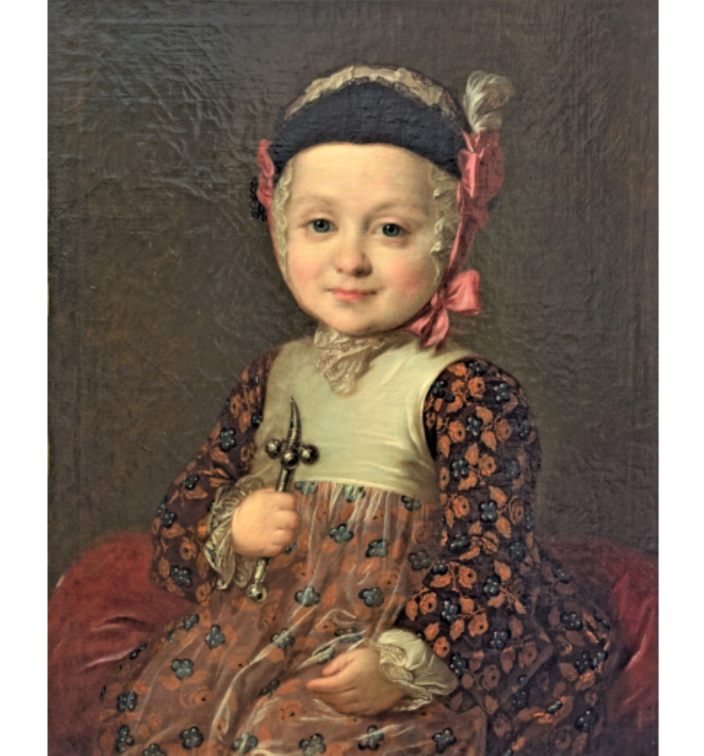 «Портрет А. Г. Бобринского в детстве». Фёдор Рокотов, середина 1760-х Холст, масло. 59,5×47 см. Государственный Русский музей