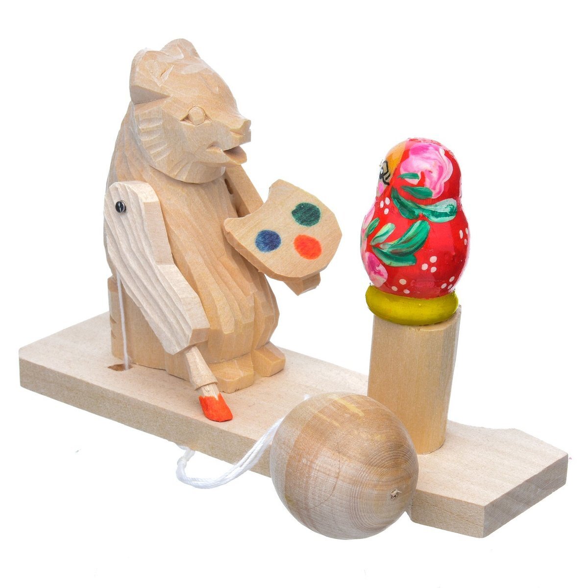 Дымковская игрушка Богородская резная игрушка