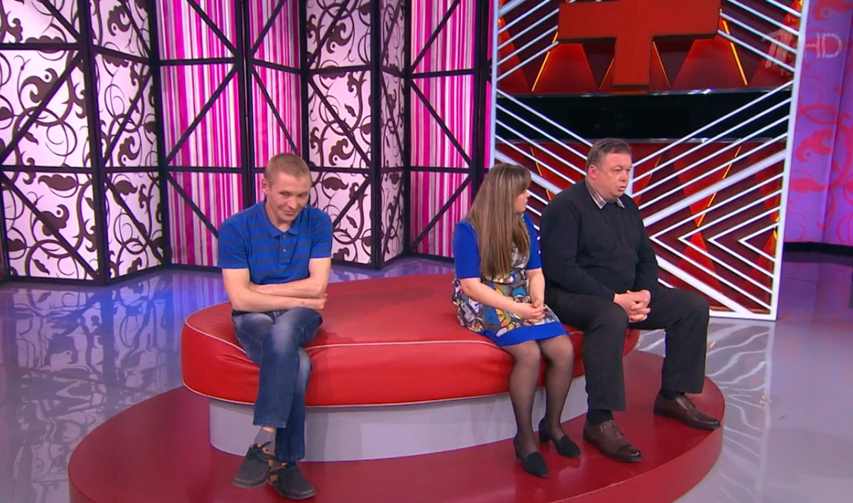 У Юрия Богомолова нет взаимопонимания с родственниками. Скриншот с передачи "Мужское/Женское"