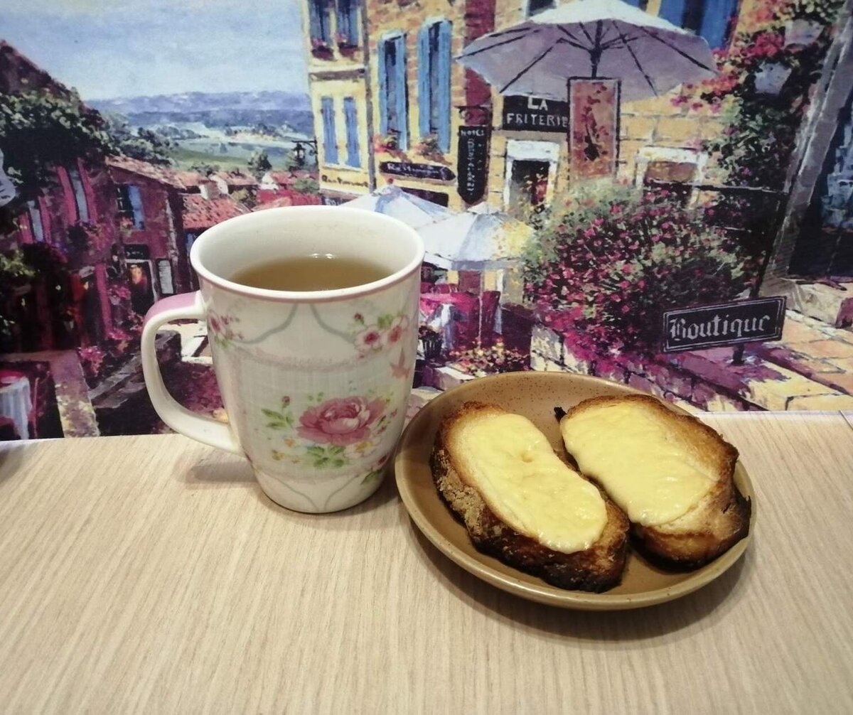 Мой завтрак с зелёным чаем