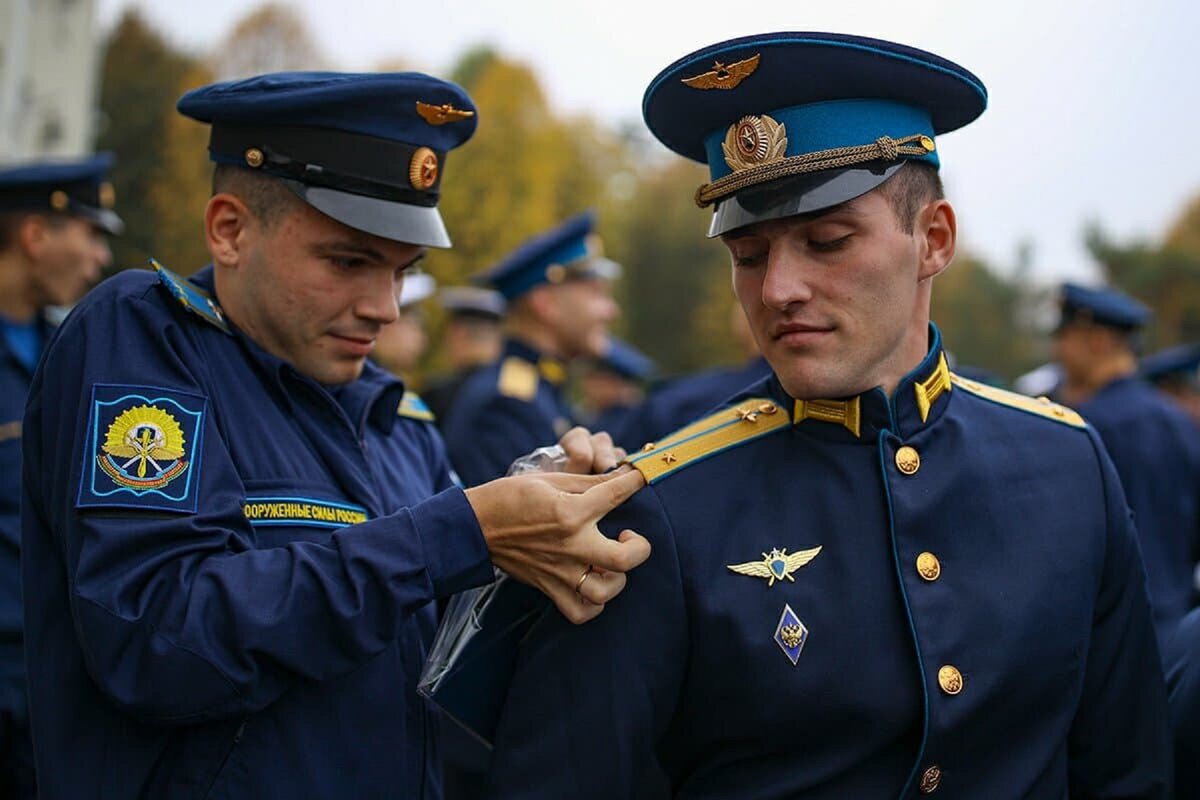 Фото от пресс-службы Минобороны. Как покормят, так и будут воевать эти военнослужащие. Кстати, вы, знаете, что делает курсант с погоном вновь испеченного лейтенанта?