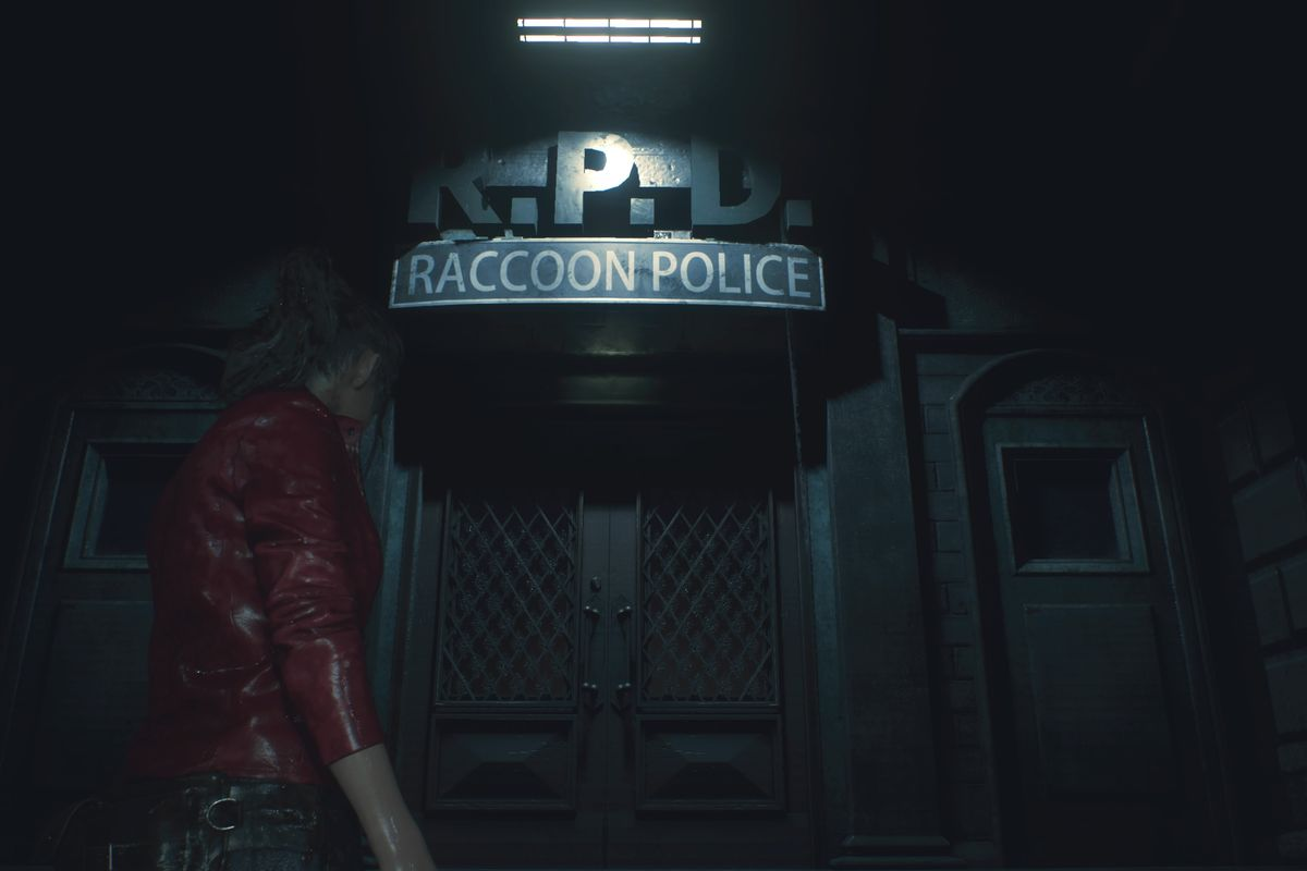 Resident evil 2 прохождение клер. Resident Evil 2 Remake полицейский участок. Полицейский участок резидент ивел 2 ремейк. Полицейский участок Раккун-Сити Resident Evil 2 Remake. Resident Evil 2 Remake Police.