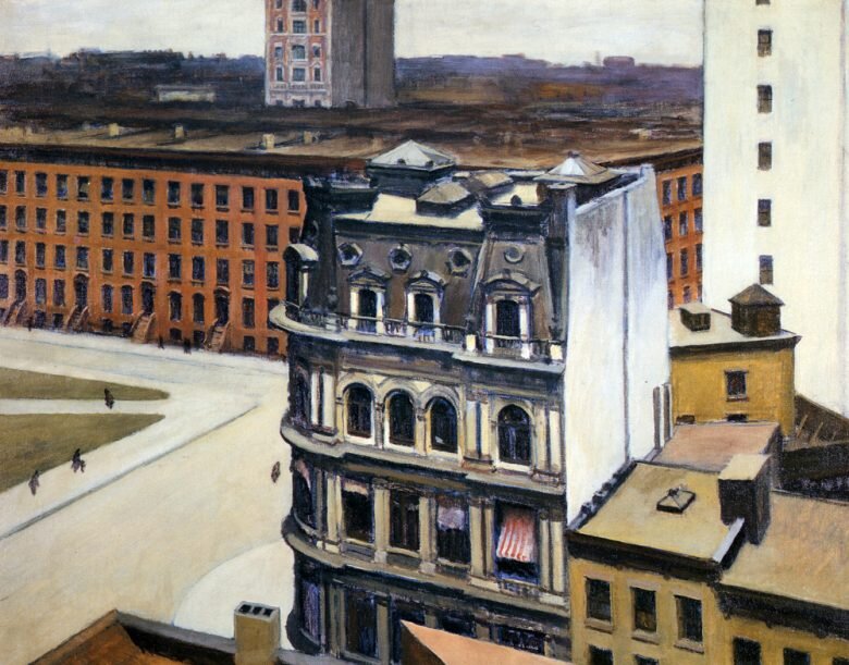 Эдвард Хоппер "Город", 1927. Частная коллекция.