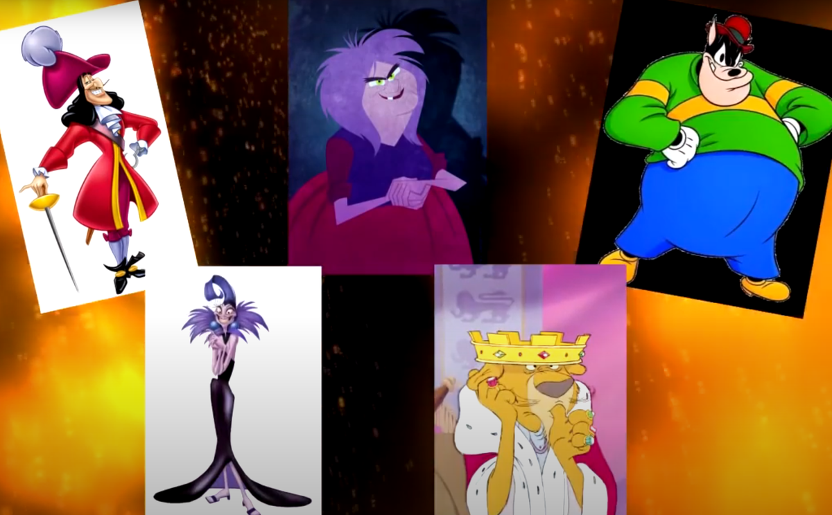 1- Капитан Крюк; 2- Мадам Мим; 3- Пит; 4- Изма ; 5- Принц Джон