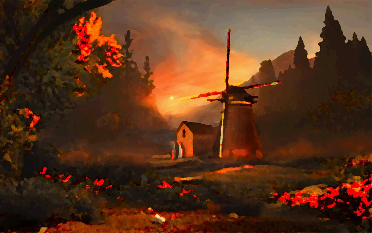 В чёрном лесу мельня - большая редкость. Не растёт тут зерно. А фермеры с полей не спешат зерно в лес возить. Не каждый решится. Коль мукадел поставки зерна наладит, мельня его процветать будет. Но, не каждому дано... 