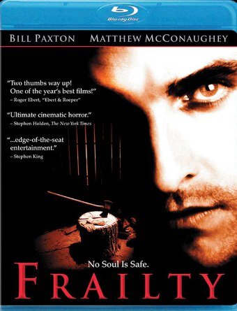 Порок / Frailty Год выпуска: 2001 Режиссер: Билл Пэкстон / Bill Paxton
В ролях: Билл Пэкстон (Dad Meiks), Мэттью МакКонахи ('Fenton Meiks' / Adam Meiks).