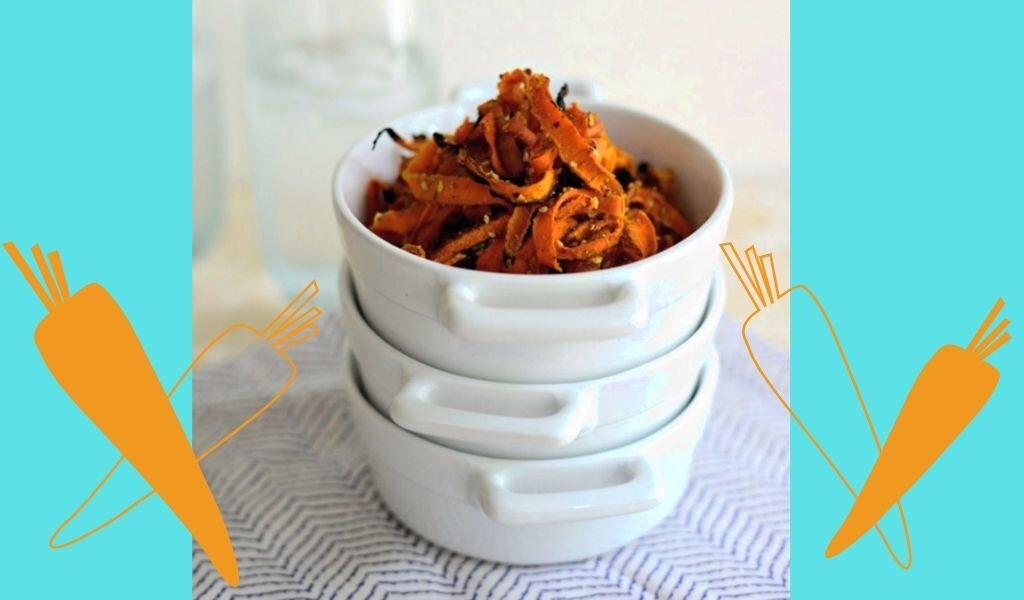 Для канала С.Пудовъ: Рецепт морковных чипсов с морской солью Marbelle, кунжутом, имбирем и оливковым маслом