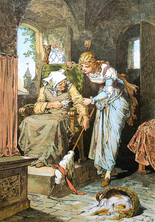 "Спящая красавица"  картина Александра Зика (1845-1907)