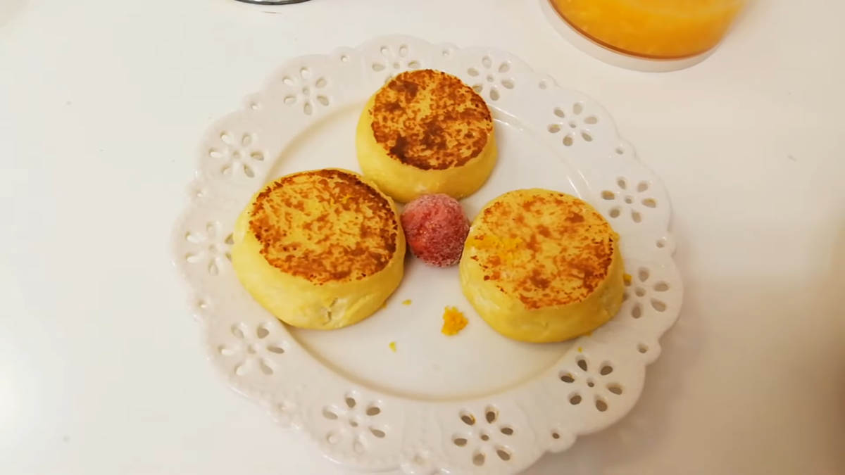 Мои сырники на кукурузной муке. Фото автора.