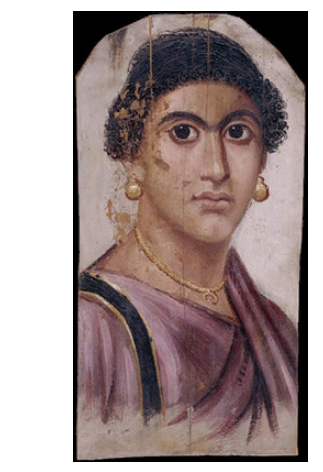 Мумия портрет женщины, c. 55-70 C. E., 41.6 x 21.5 cm, Хавара, Египет © попечители Британского музея