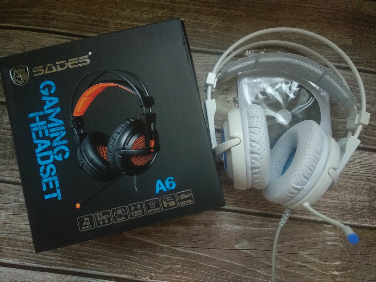 Наушники с микрофоном Sades A6 http://alii.pub/642ceq