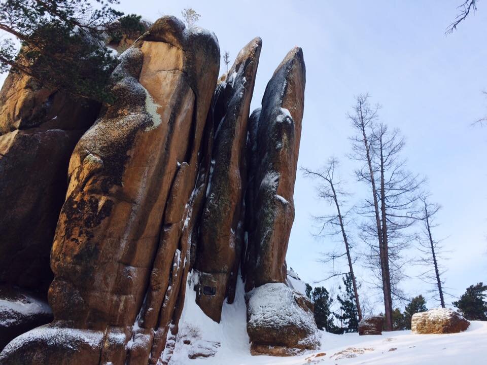 Красноярские столбы зимой