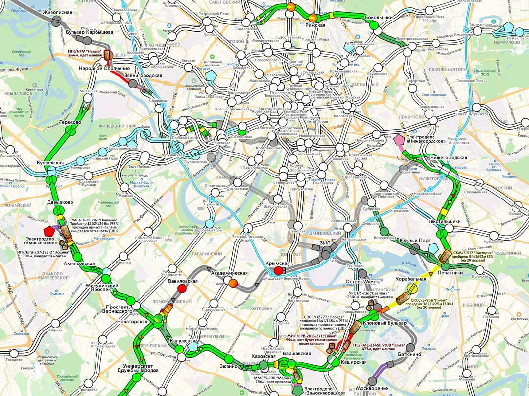 Москва 2024 на какие линии