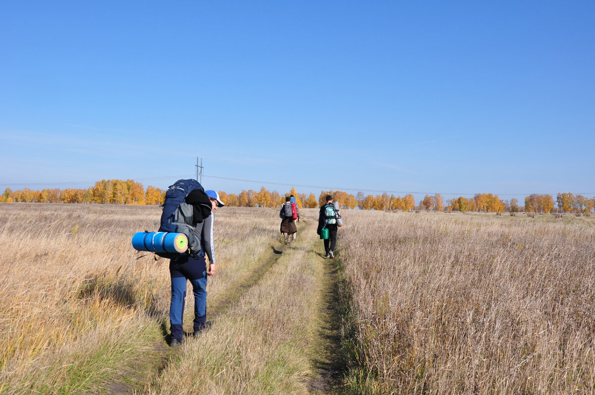 Идти через поля лучше под песню "Широка страна моя родная"