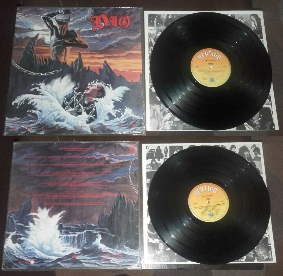 Английская виниловая пластинка группы Dio "Holy Diver", 1983 г.