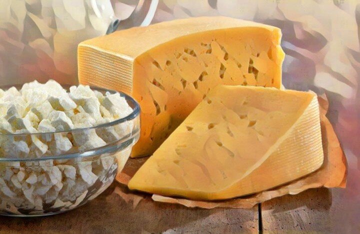 Сыр (Моцарелла, прессованный творог, и т,д,)