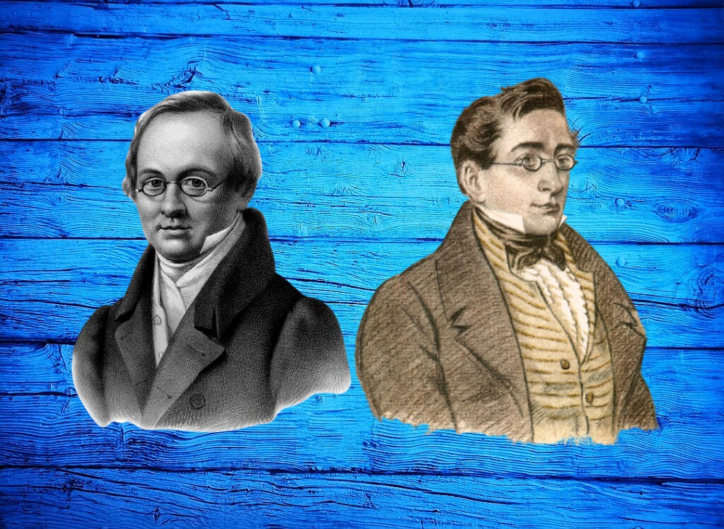 А. Дельвиг и А. Грибоедов