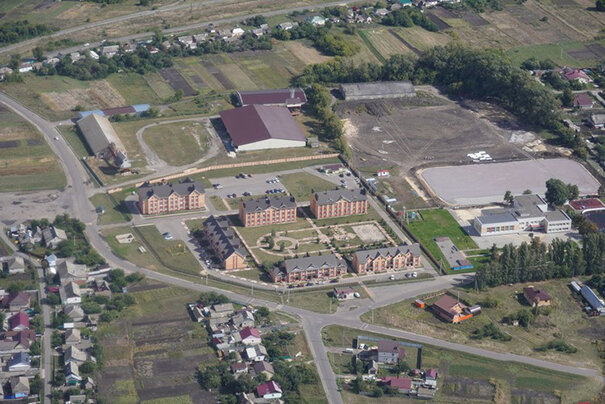 Так выглядят дома сотрудников агрохолдинга сверху. Фото: Алексей ОВЧИННИКОВ