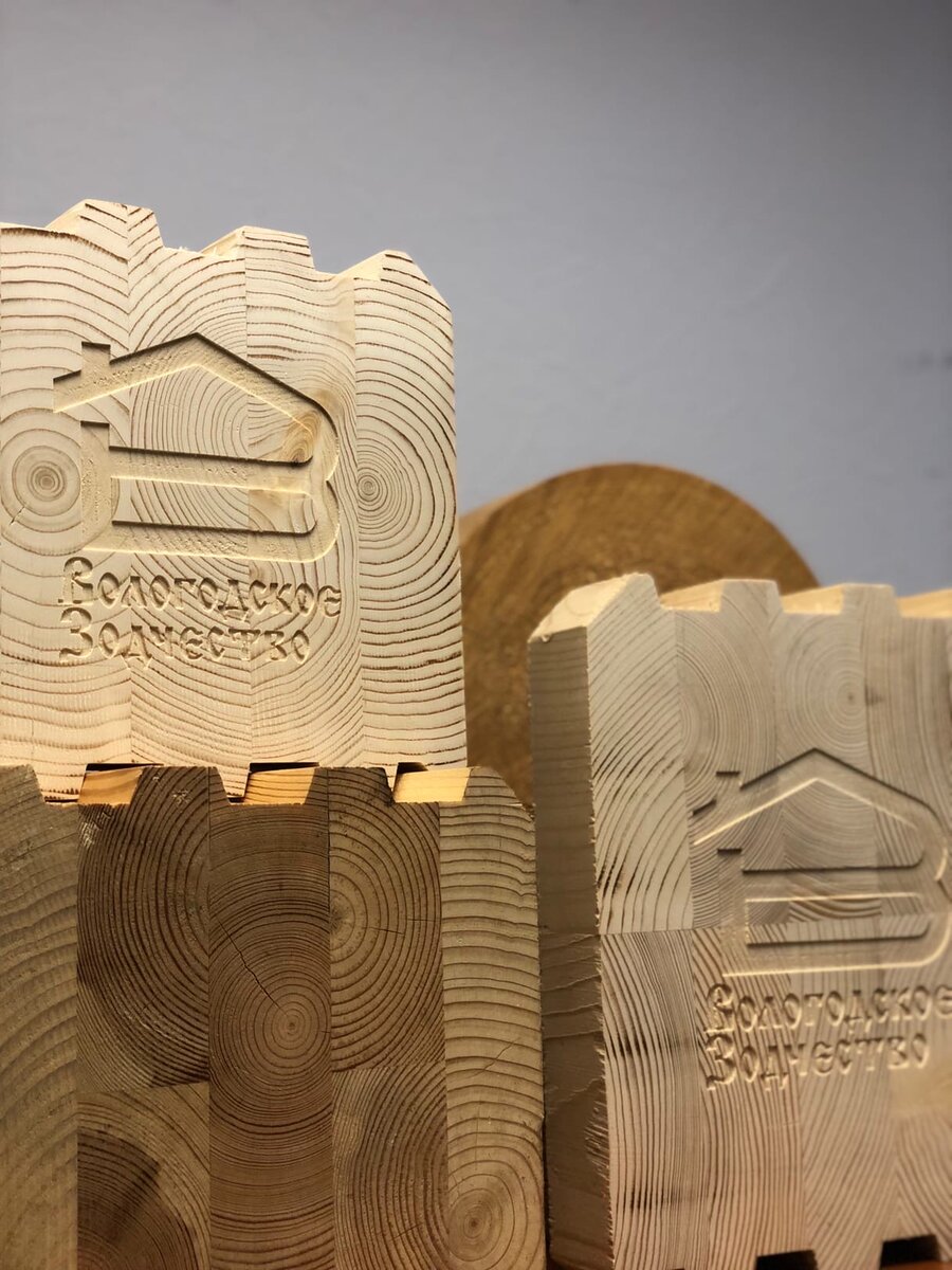 Образцы клееного бруса "Вологодское зодчество"