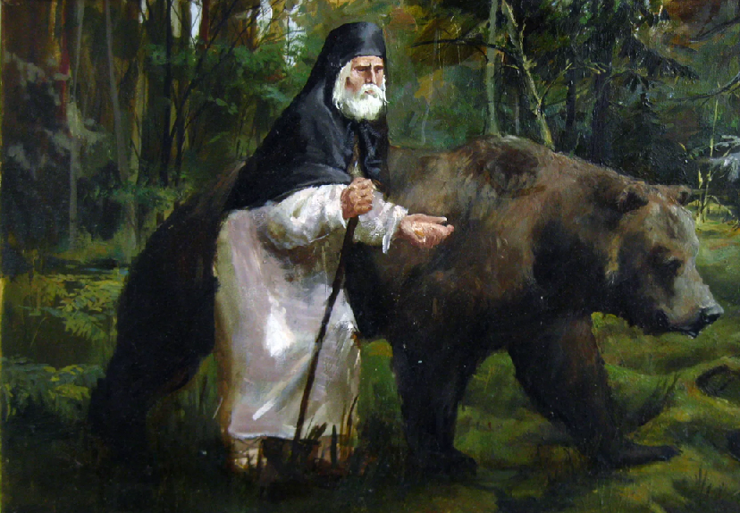 Μια από τις αγαπημένες ιστορίες για τον Σεραφείμ του Σαρόφ - αυτός και η αρκούδα