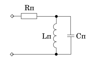 Эквивалентная схема гальванометра, упрощенная. Иллюстрация моя