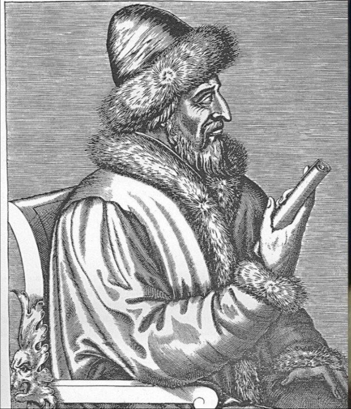 Средневековое изображение русского царя - Ивана Грозного. 