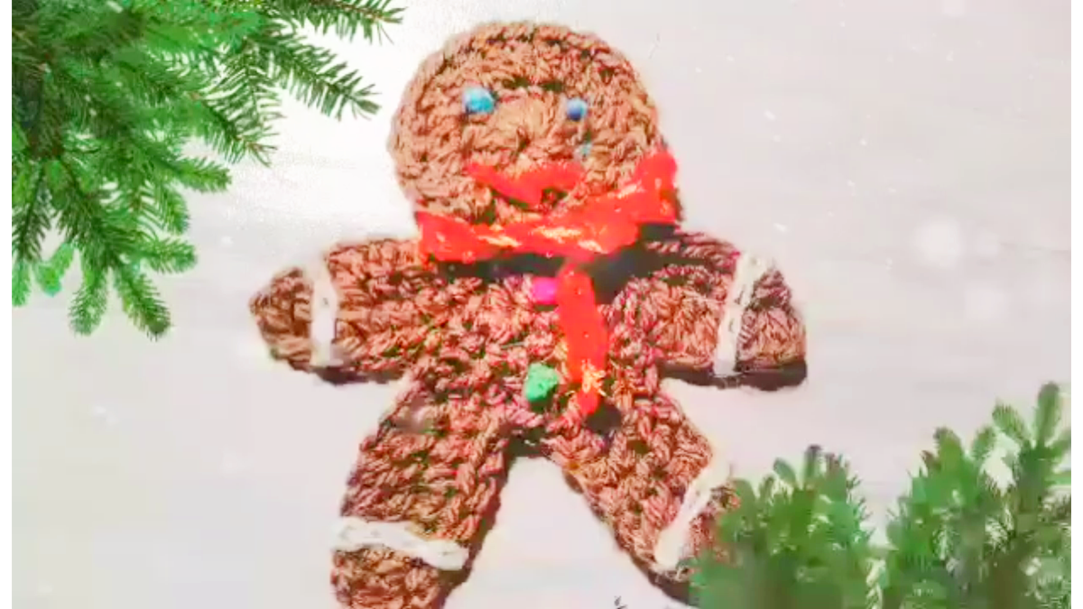 как связать быстро и легко имбирного человека крючком