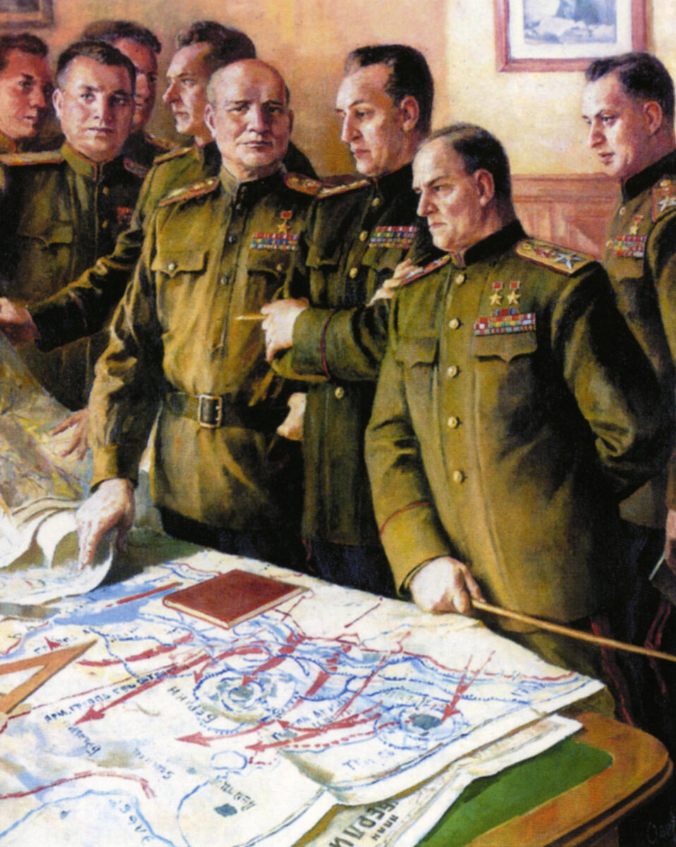 В штабе у Жукова.