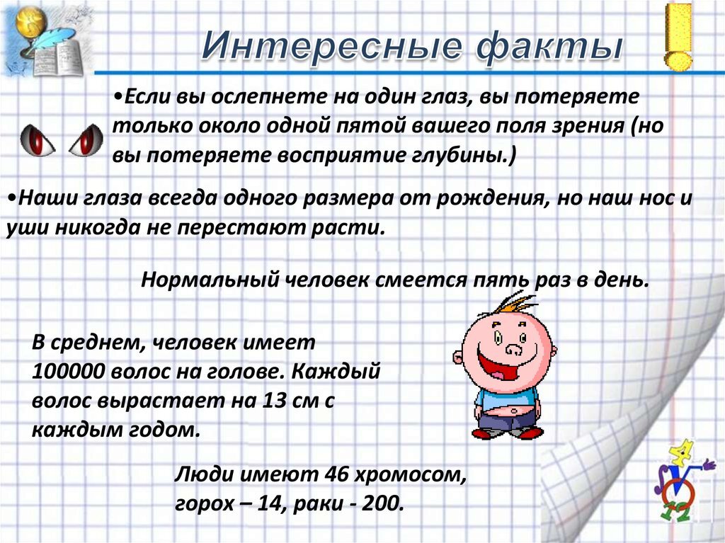 Проект интересное о человеке Интересное мире математике