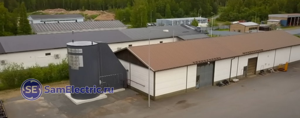Общий вид хранилища тепловой энергии компании Polar Night Energy 