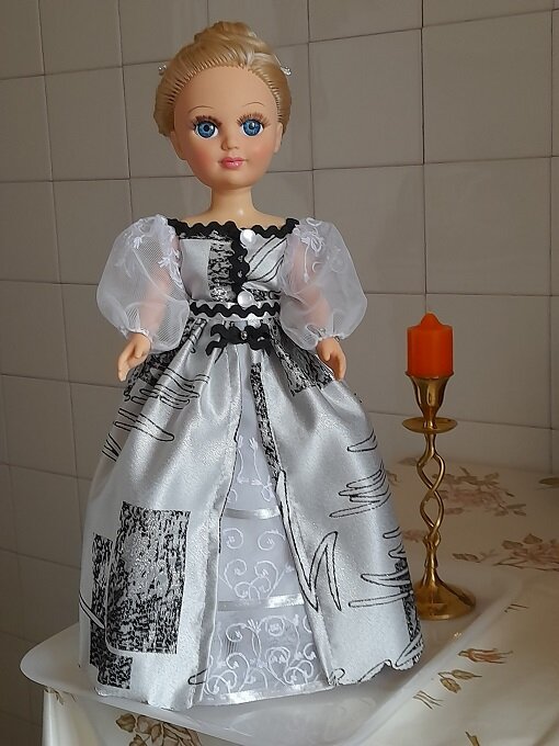 Бальное платье "На пороге декабря" для куклы Анастасии. Декабрь, 2022. 