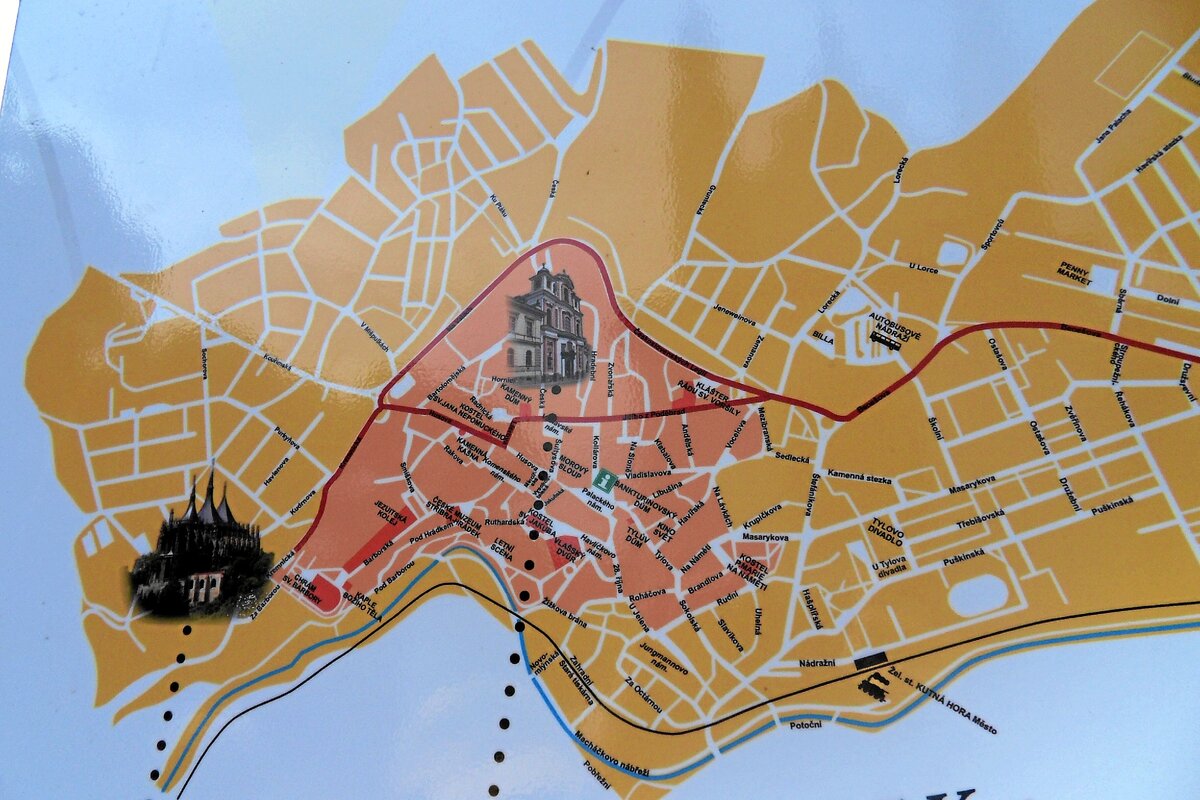 Карта Кутна гора, Чехия