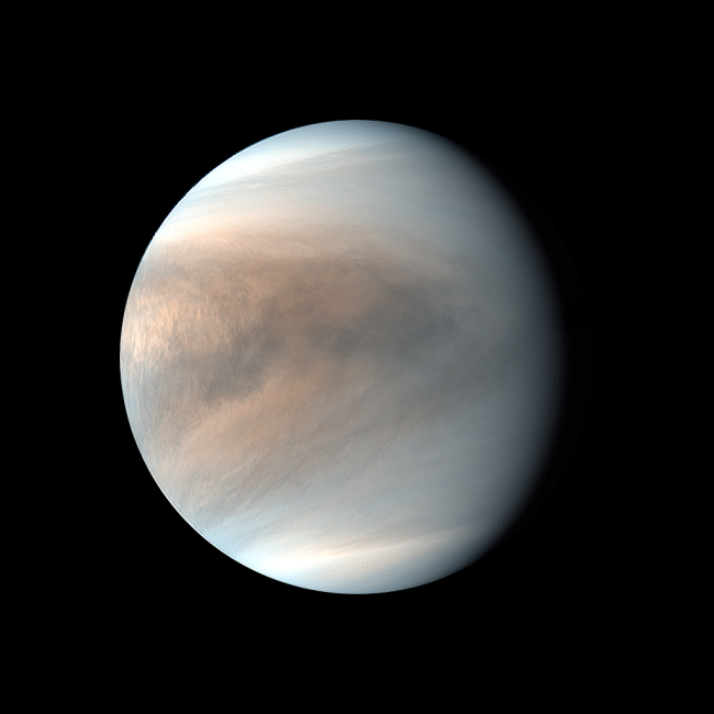 An image of the cloudtops of Venus as photographed by Akatsuki's ultraviolet instrument in 2019. (Image credit: Planet-C Project Team) 