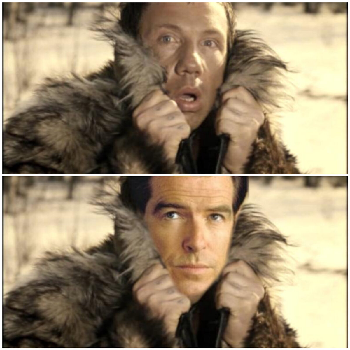 Пирс Броснан в роли "Косого"