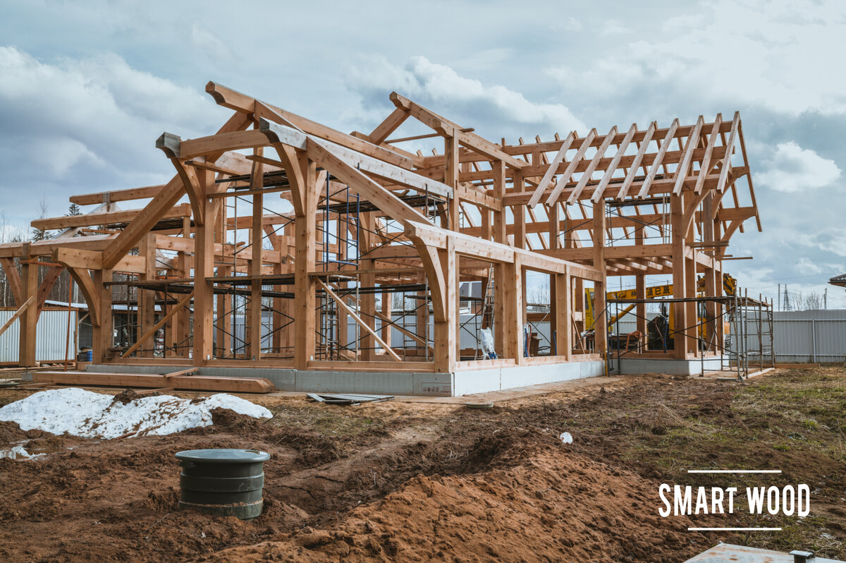 Каркасный дом по технологии Timber Frame
